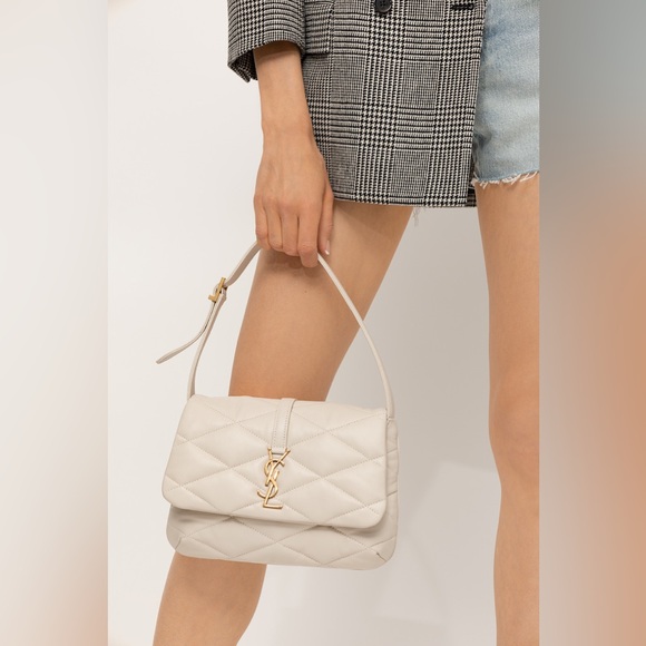 YSL Le 57 Hobo Bag in Quilted Lambskin Leather - Picture 14 of 17